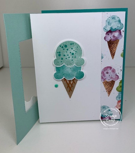 fun fold birthday card is a 3 panel card