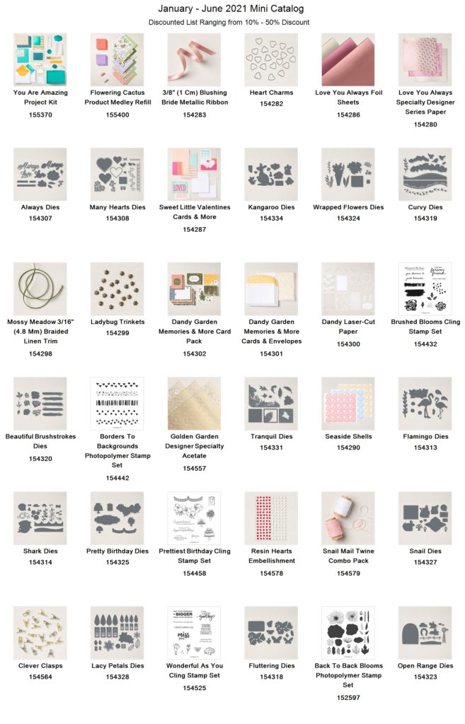 mini catalog discounted list