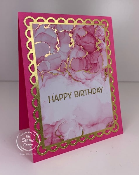 artistically inked stamp set with the Expressions in ink DSP