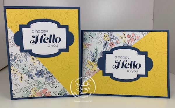Hand Penned Designer Series paper. Stampin Up Designer Series Paper Sale