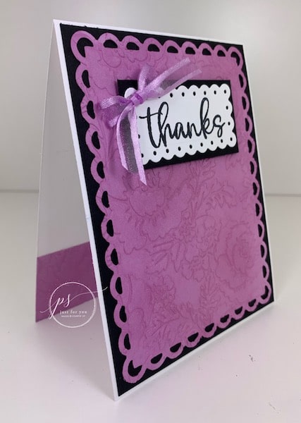 Scalloped Contour Dies; Pretty Flowers embossing folder