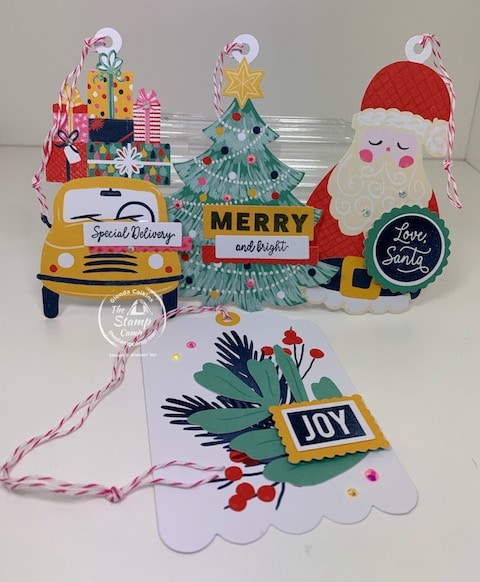 stampin up love santa tag kit