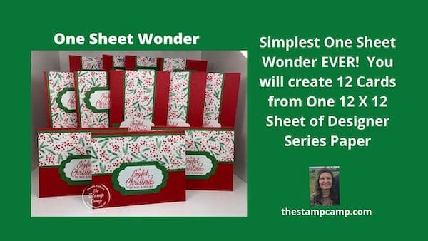 christmas cards one sheet wonder cards