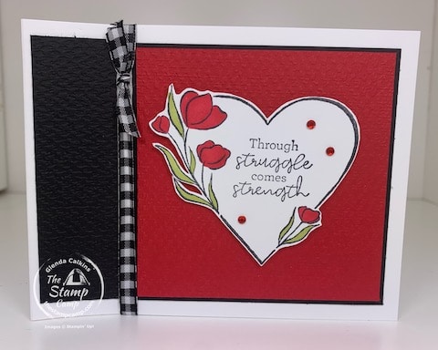stampin up strong of heart stamp set