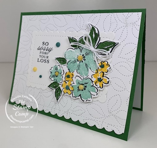 stampin up hand penned petals cards