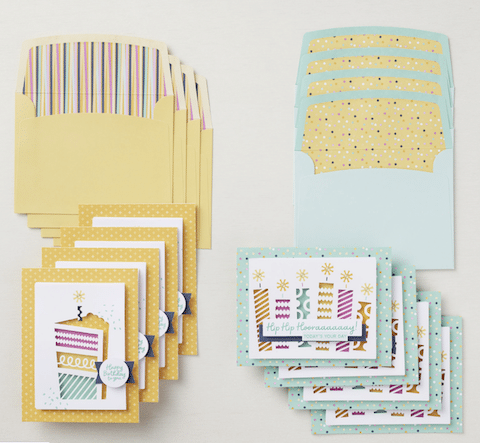 birthday cards kit stampin' up