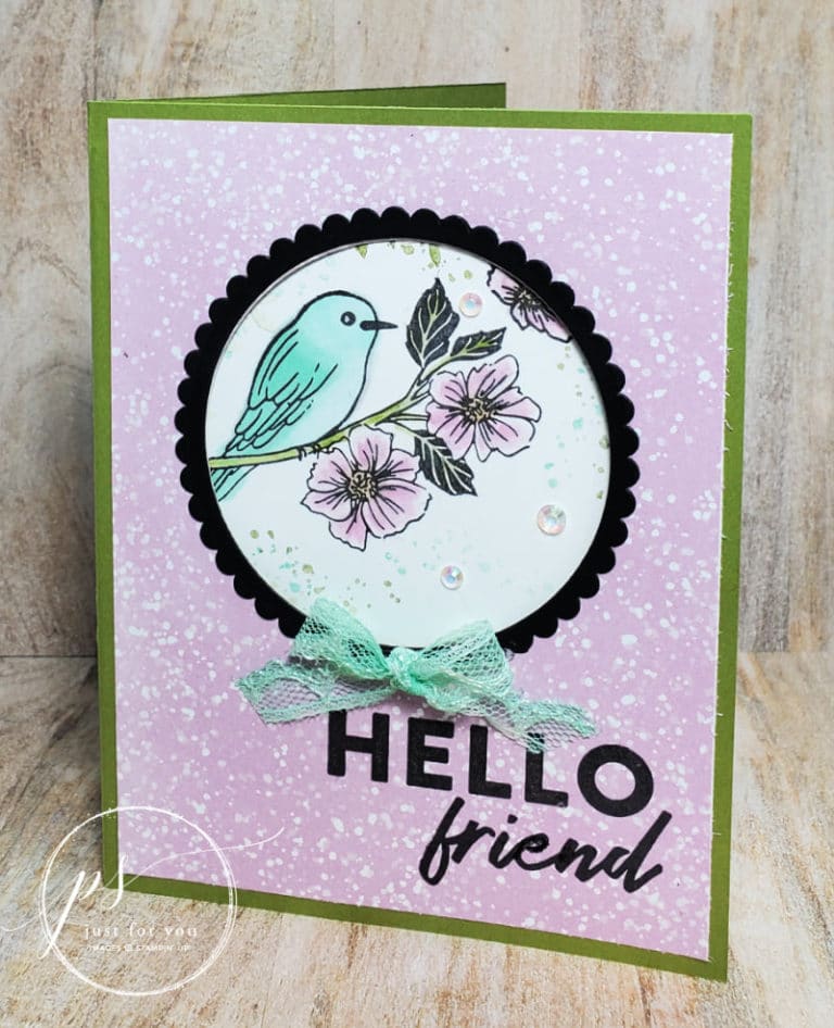 fun fold cards sale-a-bration friendly hello