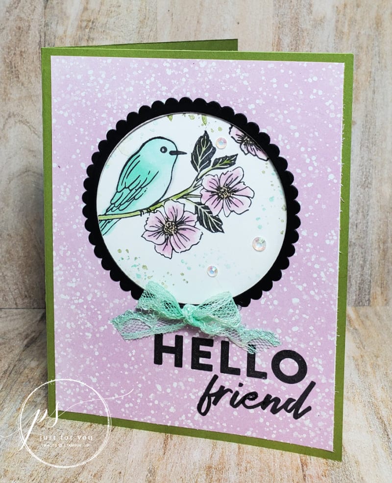 fun fold cards sale-a-bration friendly hello
