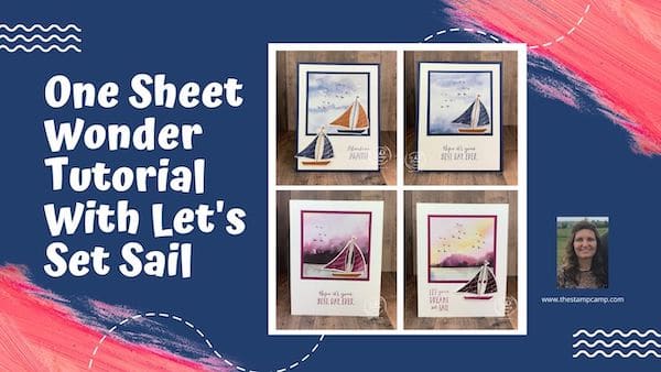 one sheet wonder cards simple stamping cards