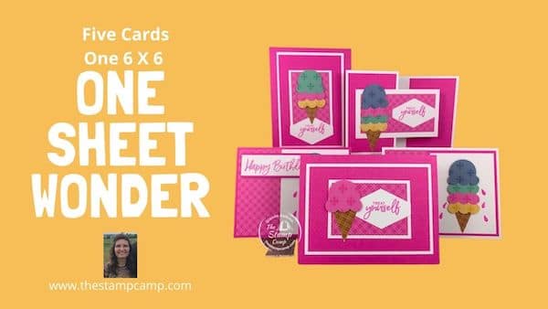 In Color One Sheet Wonder cards