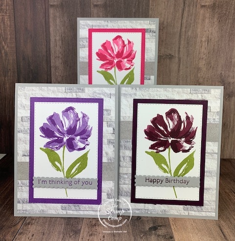 one sheet wonder cards stamping techniques