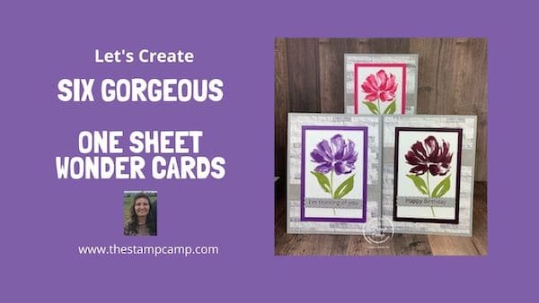 one sheet wonder cards