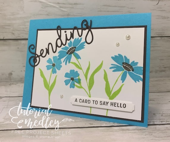 stampin up in color sending smiles cards sending smiles