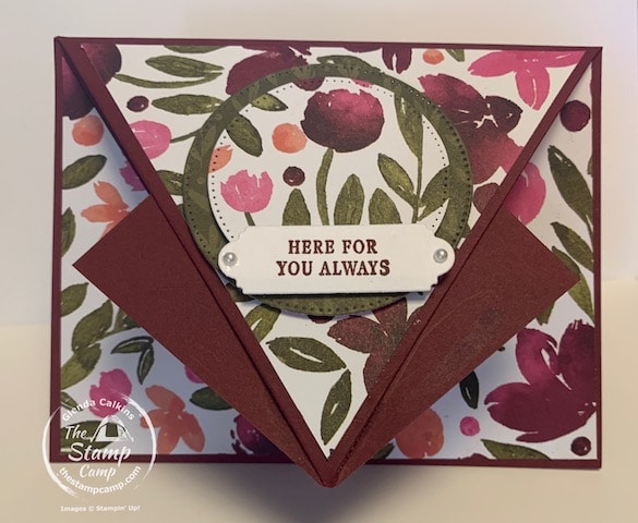 fun fold cards with designer series paper from stampin up