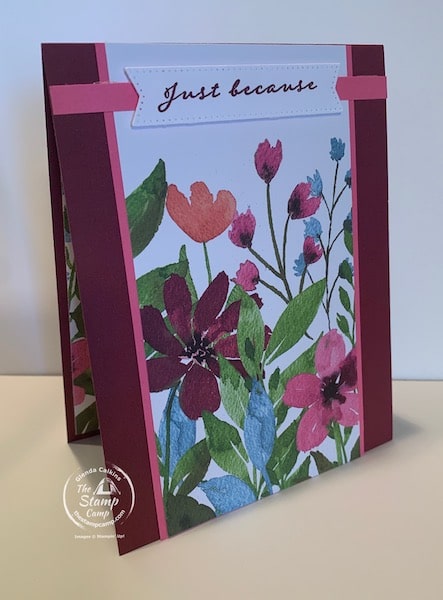 the stamp camp designer series paper from stampin up clean and simple handmade cards