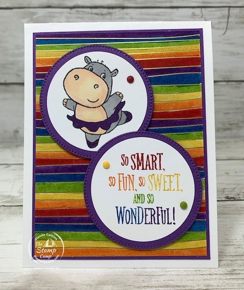 sale-a-bration hippiest hippos stamping techniques