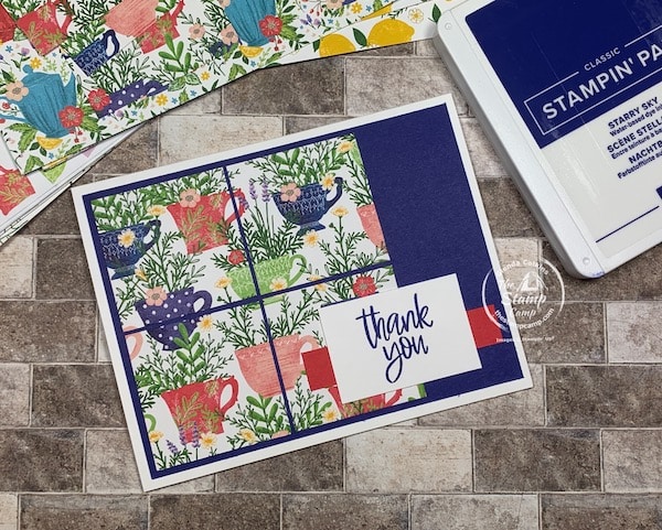 cup of tea card sketches