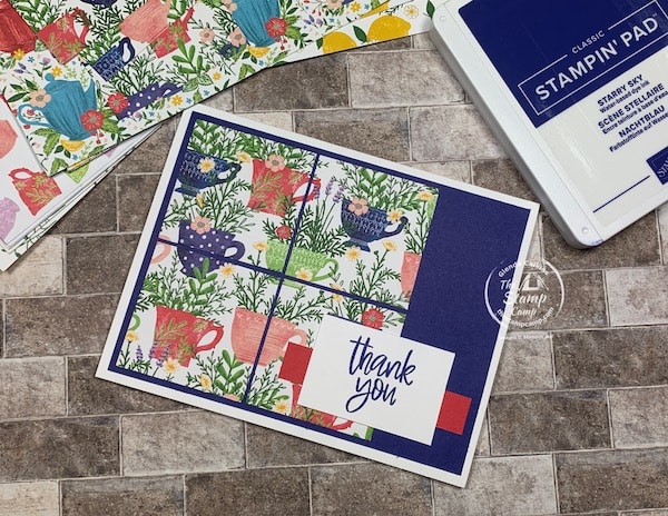 cup of tea card sketches stampin up
