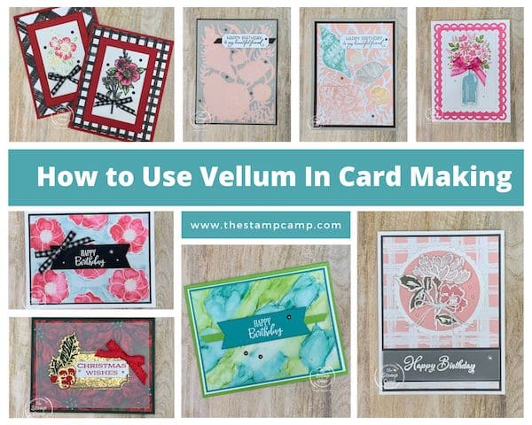 how to use vellum in card making