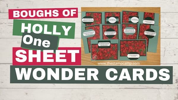 one sheet wonder template stampin up