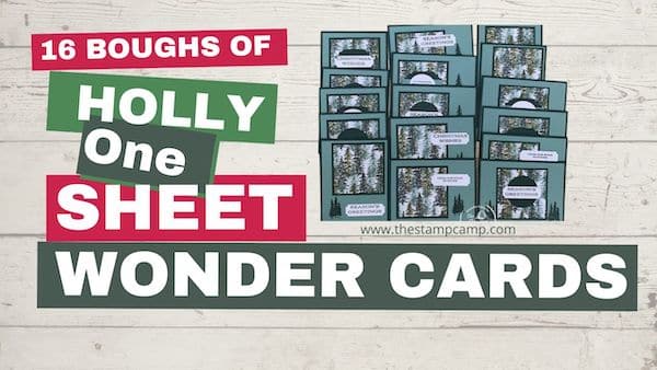 boughs of holly one sheet wonder template