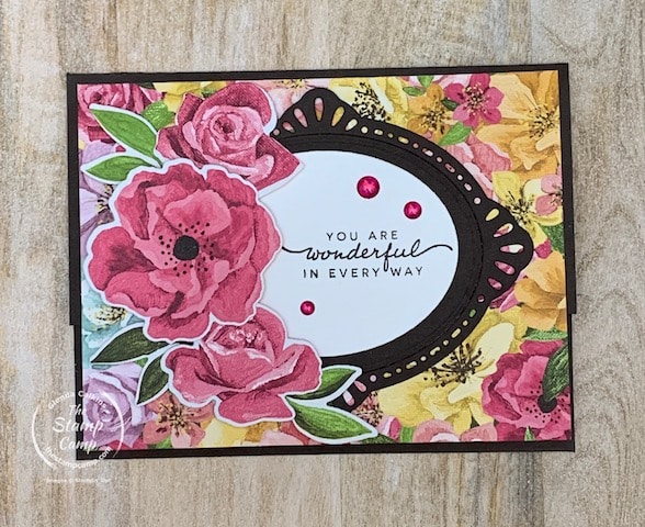 designer series paper from stampin up pop up gift card holder