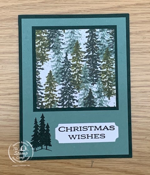 boughs of holly one sheet wonder cards template from the stamp camp
