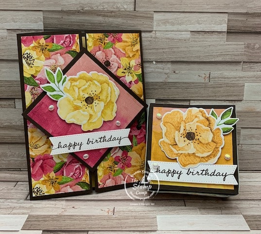 slide and lock card fun fold cards