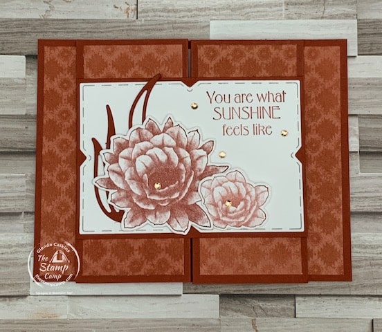 fun fold card with desert details bundle