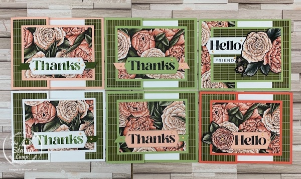 favored flowers one sheet wonder cards