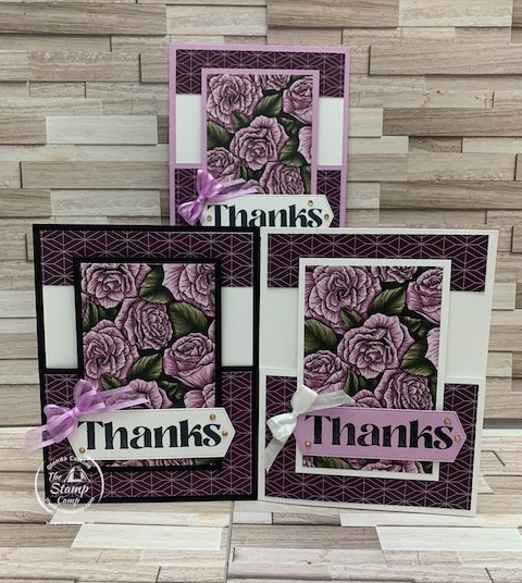 one sheet wonder cards with favored flowers