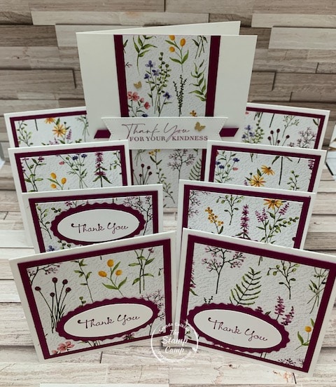 dainty flowers one sheet wonder cards