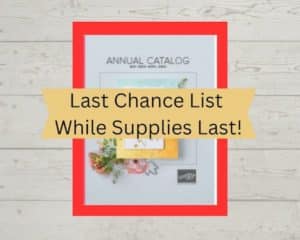 The Stampin' Up! Retired List Are Out!