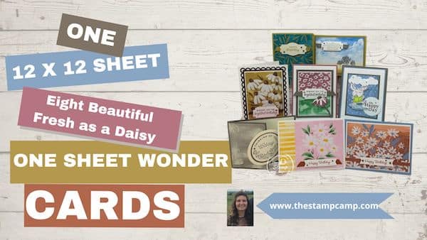 fresh as a daisy one sheet wonder cards