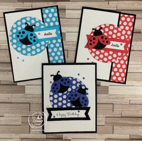 hello ladybug stamp set stampin up card ideas