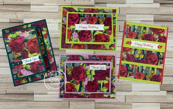 One Sheet Wonder Cards with Masterfully Made Designer Series Paper