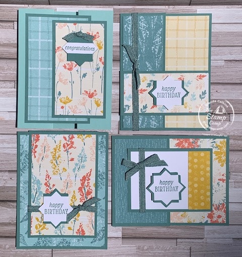 Inked Botanicals Designer Series paper July Card Club Kit
