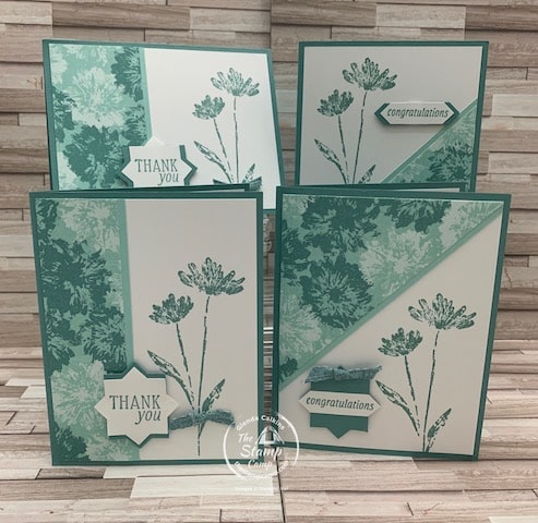 one sheet wonder cards with inked & tiled bundle