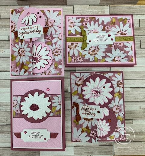 one sheet wonder cards fresh as a daisy designer series paper
