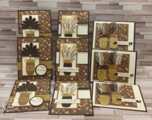 Nine Stunning Earthen Elegance One Sheet Wonder Cards