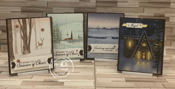 one sheet wonder cards Christmas fun fold cards