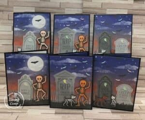 One Sheet Wonder Cards With Them Bones Designer Series Paper