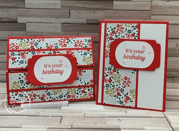 one sheet wonder cards, birthday cards, fun fold cards