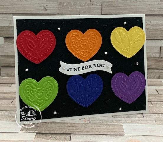 stampin' up! mini catalog embossing folders not just for valentine's day