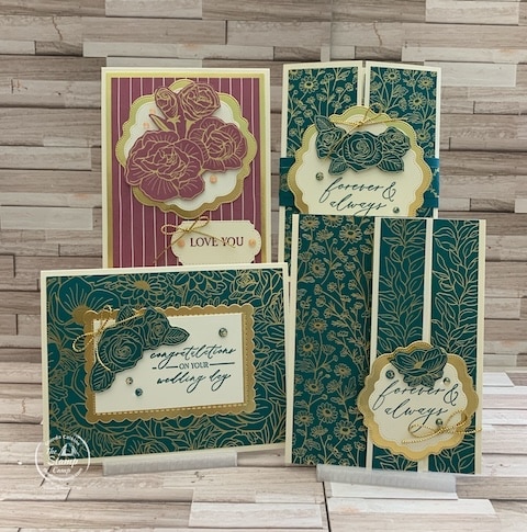 The Stamp Camp Card Club Kit for March 2024 with designer series paper
