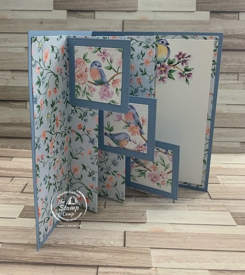 fun fold cards with Sale-a-bration designer series paper