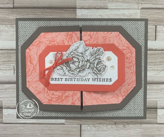 fun fold cards with softly stippled designer series paper