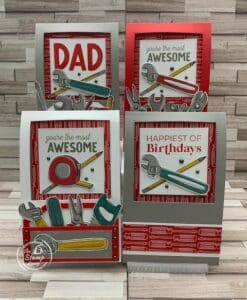 Four Trusty Toolbox One Sheet Wonder Cards For Your Guys