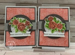 Two Stunning One Sheet Wonder Fun Fold Birthday Cards