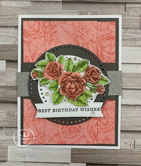 one sheet wonder fun fold birthday card with sale-a-bration paper